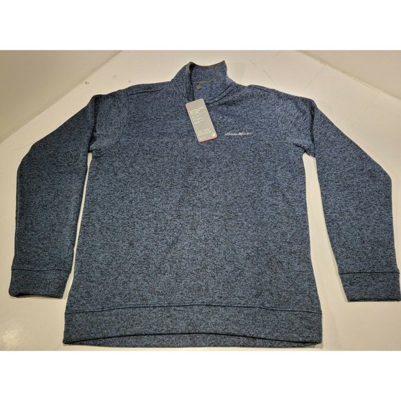 Eddie Bauer Other - EDDIE BAUER Mens Pullover 1/4Snap Front Guide Navy